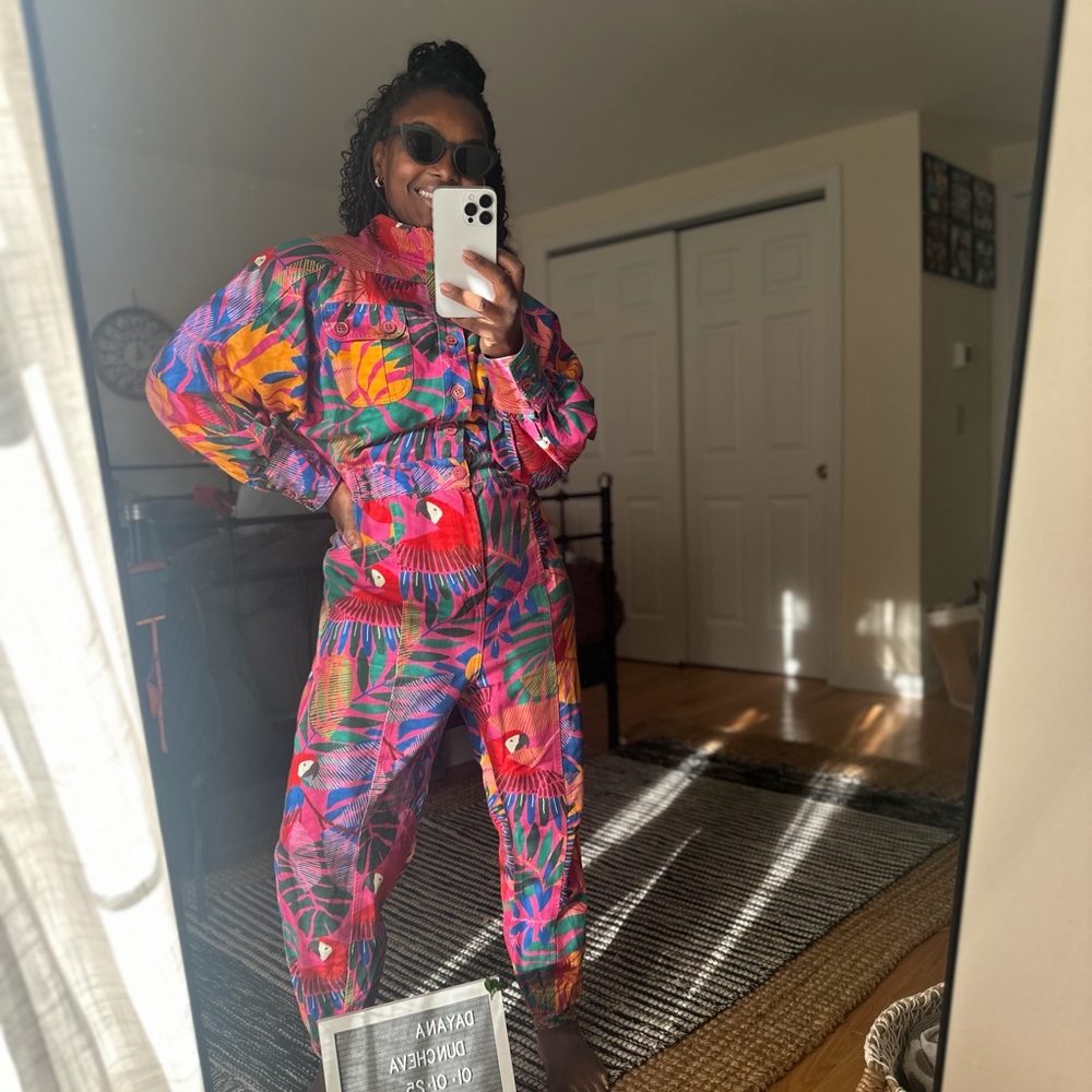 FARM Rio Tropical Print Jumpsuit - (Size M) Used, in good condition.